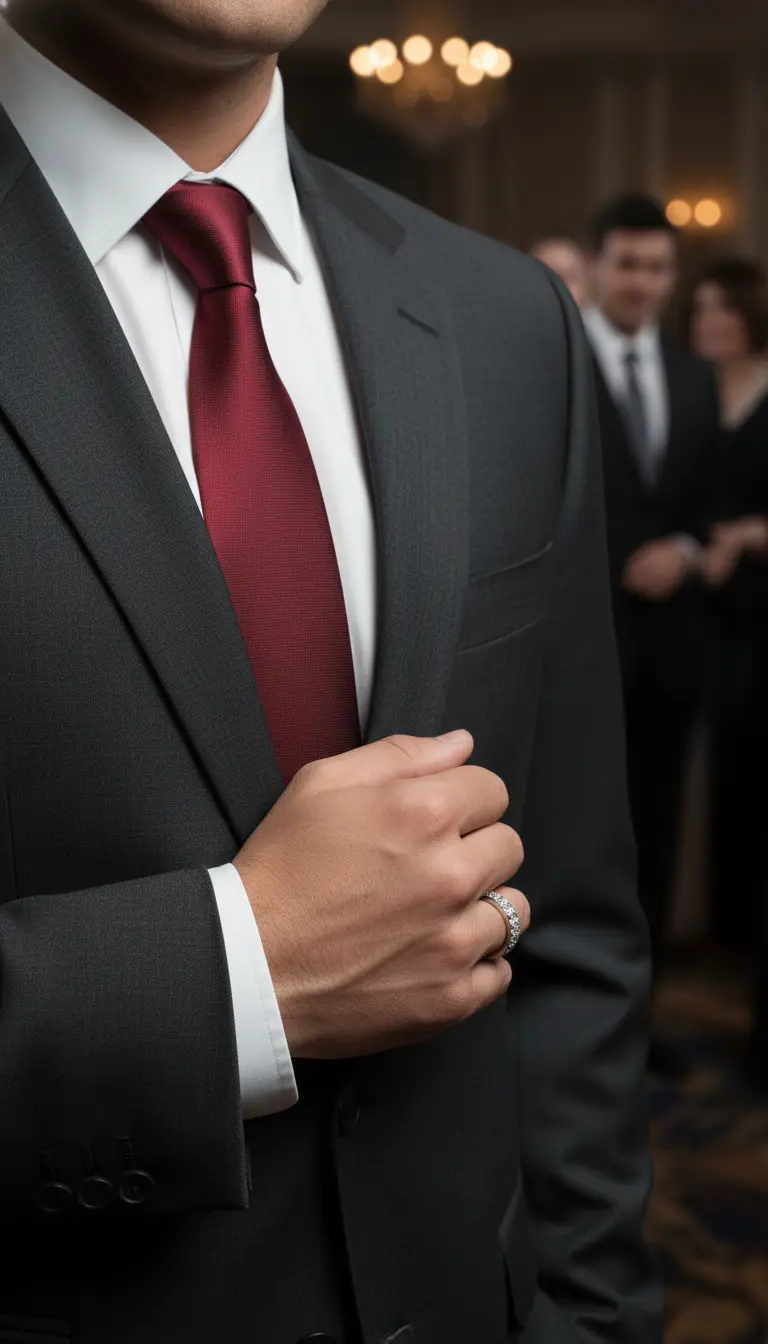 Mulher elegante usando joias em um evento noturno