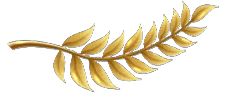 Detalhe de ramo dourado